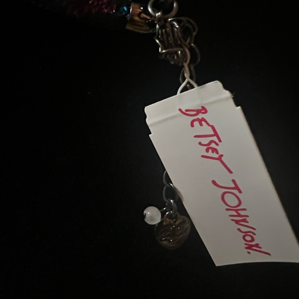Betsey Johnson Colorful Bow Necklace - Picture 2 of 3